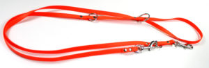 laisse biothane multiposition 3 mètres orange